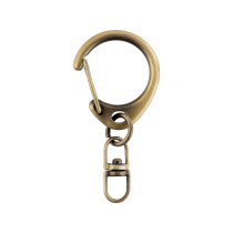 Фурнитура сумочная металл "Gamma" GH 114/15/10 Карабин 15 мм №24 под бронзу 10 шт