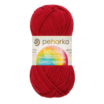 Пряжа Пехорская ПТ " Школьная" 100% акрил 50 г 150 м №439 малиновый. Цена за упаковку 5 шт