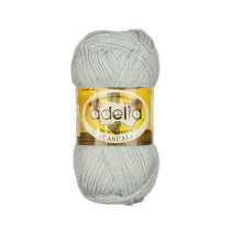 Пряжа ADELIA " CASUAL" 72% хлопок, 28% акрил 10 * 50г 130 м №08 голубой. Цена за упаковку 10 шт