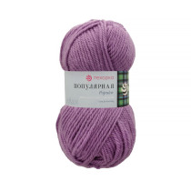 Пряжа Пехорская ПТ " Популярная" 50% шерсть, 50% акрил 100 г 133 м №389 св. фиалка. Цена за упаковку 10 шт