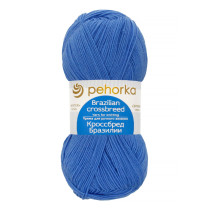 Пряжа Пехорская ПТ " Кроссбред Бразилии" 50% мериносовая шерсть, 50% акрил 100 г 500 м №098 лесной колокольчик. Цена за упаковку 5 шт