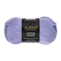 Пряжа ALPINA "COTTON PALLETE" 50% хлопок, 50% акрил 10 * 50г 205 м №15 бл.сиреневый. Цена за упаковку 10 шт