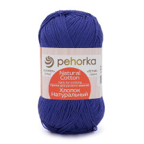 Пряжа Пехорская ПТ " Хлопок натуральный" 100% хлопок 100 г 425 м №026 василек. Цена за упаковку 5 шт