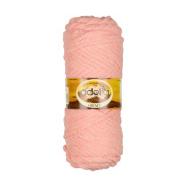 Пряжа ADELIA " MIMI" 100% полиэстер 5 * 100 г 80 м №08 св. коралловый. Цена за упаковку 5 шт