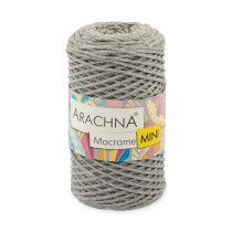Пряжа ARACHNA " Macrame Mini" 80% хлопок, 20% полиэстер 4 * 250г 200 м №42 серый меланж. Цена за упаковку 4 шт