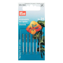 Иглы для шитья ручные " PRYM" 125553 для вышивания острые №24 в блистере 6 шт. . 