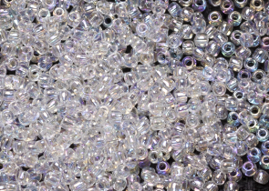 Бисер Япония круглый 11/0 250г 0161 радужный прозрачный