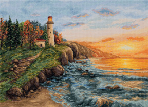 Набор для вышивания " PANNA" " Золотая серия" PS- 7369 " На берегу" 40 х 29 см