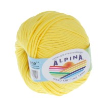 Пряжа ALPINA " RENE" 100% мерсеризованный хлопок 10 * 50г 105 м №179 яр. желтый. Цена за упаковку 10 шт