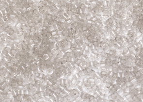 Бисер Япония MIYUKI Delica цилиндрический 11/0 50г DB1111 серый туман прозрачный