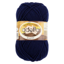 Пряжа ADELIA " HAPPY" 100% акрил 10 * 50г 128 м №12 т. т. синий. Цена за упаковку 10 шт