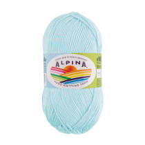 Пряжа ALPINA " MELISSA" 95% вискоза, 5% кашемир 10 * 50г 125 м №06 бл. голубой. Цена за упаковку 10 шт