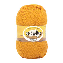 Пряжа ADELIA " LUCAS" 70% шерсть, 30% акрил 5 * 100 г 218 м №29 золотистый. Цена за упаковку 5 шт