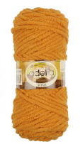 Пряжа ADELIA " MIMI" 100% полиэстер 5 * 100 г 80 м №16 оранжевый. Цена за упаковку 5 шт