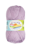Пряжа ALPINA "ANABEL" 100% мерсеризованный хлопок 10 * 50г 120 м №062 сиреневый. Цена за упаковку 10 шт
