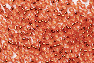 Бисер Чехия круглый 10/0 50г 97030 ярко-оранжевый