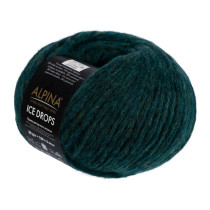 Пряжа ALPINA " ICE DROPS" 58% альпака, 14% шерсть, 28% полиамид 50 г 150 м №12 т. зеленый. Цена за упаковку 10 шт