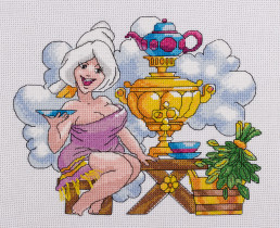 Набор для вышивания "PANNA" VK- 1628 ( ВК- 1628 ) " С легким паром!" 