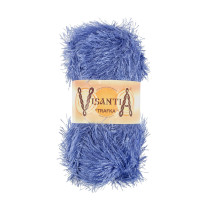 Пряжа VISANTIA " TRAFKA" 100% полиэстер 5 * 100 г 150 м №0071 т. голубой. Цена за упаковку 5 шт