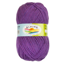 Пряжа ALPINA " VERA" 55% акрил, 45% хлопок 5 * 100 г 280 м №20 сиреневый меланж. Цена за упаковку 5 шт
