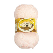 Пряжа ADELIA " AURA" 100% акрил 10 * 50г 250 м №008 розово- бежевый. Цена за упаковку 10 шт