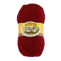 Пряжа ADELIA "TINA" 100% акрил 5 * 100 г 308 м №028 бордовый. Цена за упаковку 5 шт