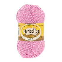 Пряжа ADELIA " AURA" 100% акрил 10 * 50г 250 м №057 св. розовый. Цена за упаковку 10 шт