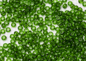 Бисер Чехия круглый 10/0 500г 50120 тёмно-зелёный