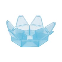  Контейнер для бисера пластик T- 36 голубой\ прозрачный