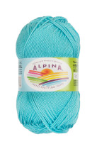 Пряжа ALPINA "ANABEL" 100% мерсеризованный хлопок 10 * 50г 120 м №3846 голубой. Цена за упаковку 10 шт