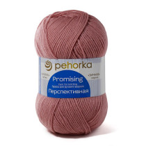Пряжа Пехорская ПТ " Перспективная" 50% мериносовая шерсть, 50% акрил 100 г 270 м №021 брусника. Цена за упаковку 5 шт