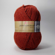 Пряжа Пехорская ПТ " Деревенская" 100% шерсть 100 г 250 м №487 красное дерево. Цена за упаковку 10 шт