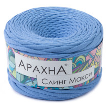 Пряжа ARACHNA " Sling Maxi" 100% хлопок 4 * 300 г ± 30 г 100 м №38 голубой. Цена за упаковку 4 шт