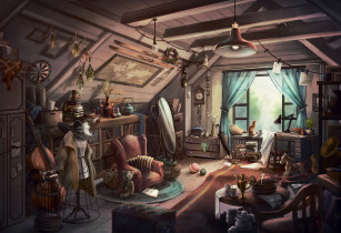 " ФРЕЯ" Пазл 1500 элемент. PZL- 1500/ 19 Уютный чердак