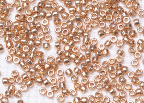 Бисер Япония круглый 15/0 100 г PF0551 гальванизированный, розовое золото
