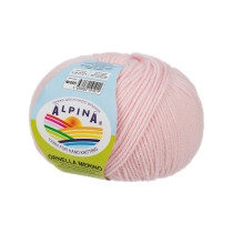 Пряжа ALPINA " ORNELLA MERINO" 100% мериносовая шерсть 10 * 50г 125 м №085 св. розовый. Цена за упаковку 10 шт