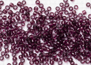 Бисер Япония круглый 15/0 100 г 0006C аметист, прозрачный