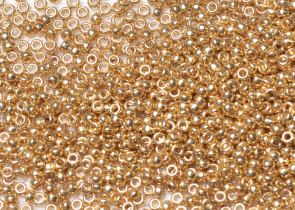 Бисер Япония MIYUKI Seed Beads 15/0 100г 1052 оцинкованное золото
