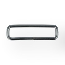 Фурнитура сумочная металл KI-30 Рамка прямоугольная узкая 30х7 мм под никель 100 шт