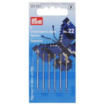 Иглы для шитья ручные " PRYM" 125557 для вышивания №22 в блистере 6 шт. скругленное острие