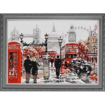 "Город 2" Рисунок на ткани