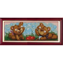 "Игривые мишки" Рисунок на ткани