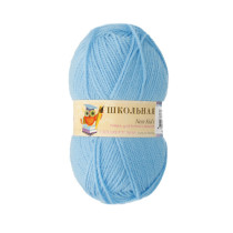 Пряжа Пехорская ПТ " Школьная" 100% акрил 50 г 150 м №005 голубой. Цена за упаковку 5 шт