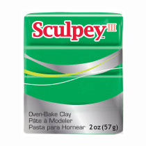 " Sculpey" III полимерная глина S302 57 г 323 под изумруд