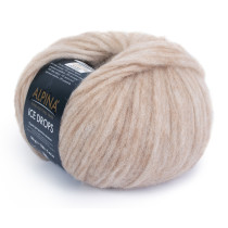 Пряжа ALPINA "ICE DROPS" 58% альпака, 14% шерсть, 28% полиамид 10 * 50г 150 м №06 бежевый. Цена за упаковку 10 шт
