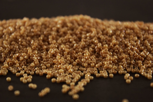 Бисер Япония круглый 15/0 100 г 0123D темно-бежевый, глянцевый непрозрачный