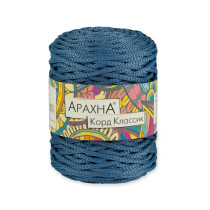 Пряжа ARACHNA " Cord Classic" 100% полиэфир 3 * 200 г ± 10 г 100 м №08 джинсовый. Цена за упаковку 3 шт