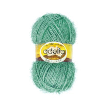 Пряжа ADELIA " BRILLIANT" 100% полиэстер 10 * 50г 90 м №15 бирюзовый. Цена за упаковку 10 шт