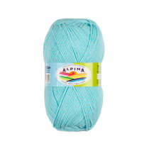 Пряжа ALPINA " VERA" 55% акрил, 45% хлопок 5 * 100 г 280 м №06 голубой. Цена за упаковку 5 шт