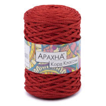 Пряжа ARACHNA " Cord Classic" 100% полиэфир 3 * 200 г ± 10 г 100 м №23 красный. Цена за упаковку 3 шт